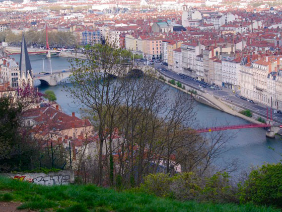 Lyon vue Rhône